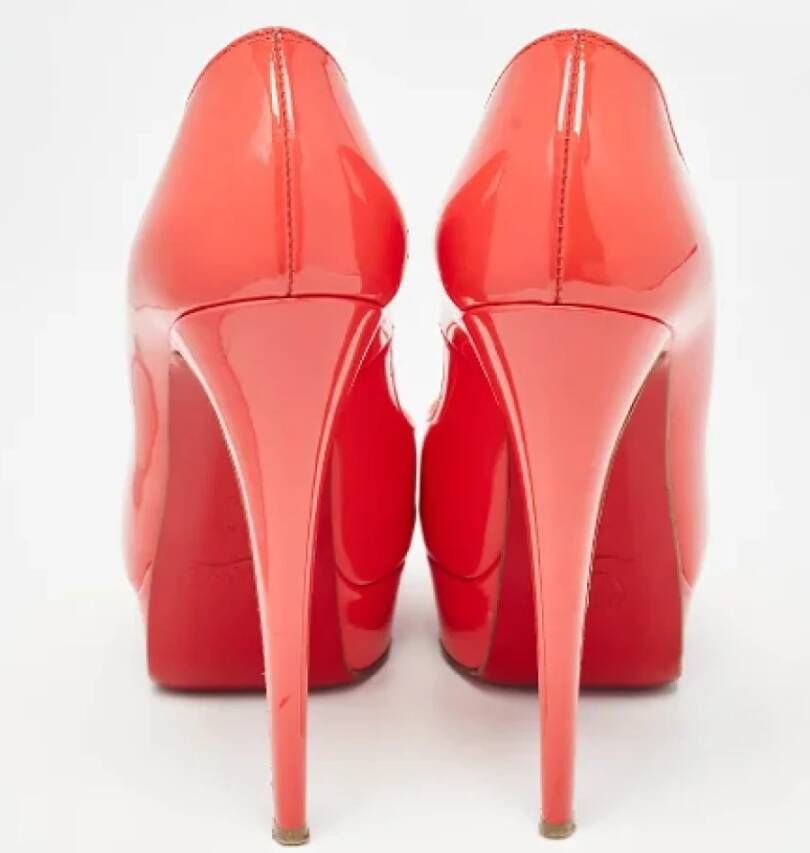 Christian Louboutin Pre-owned Leather heels Pink Dames