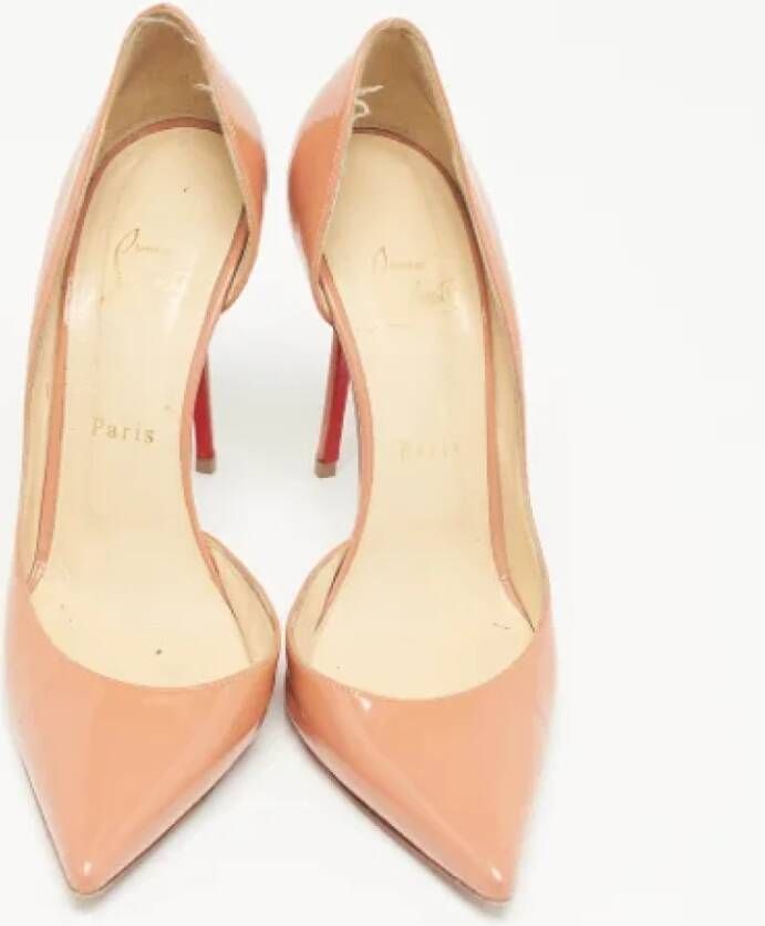 Christian Louboutin Pre-owned Leather heels Pink Dames