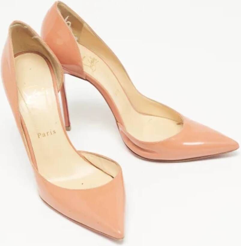 Christian Louboutin Pre-owned Leather heels Pink Dames