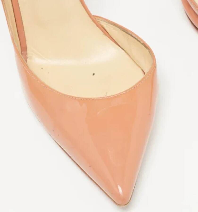 Christian Louboutin Pre-owned Leather heels Pink Dames