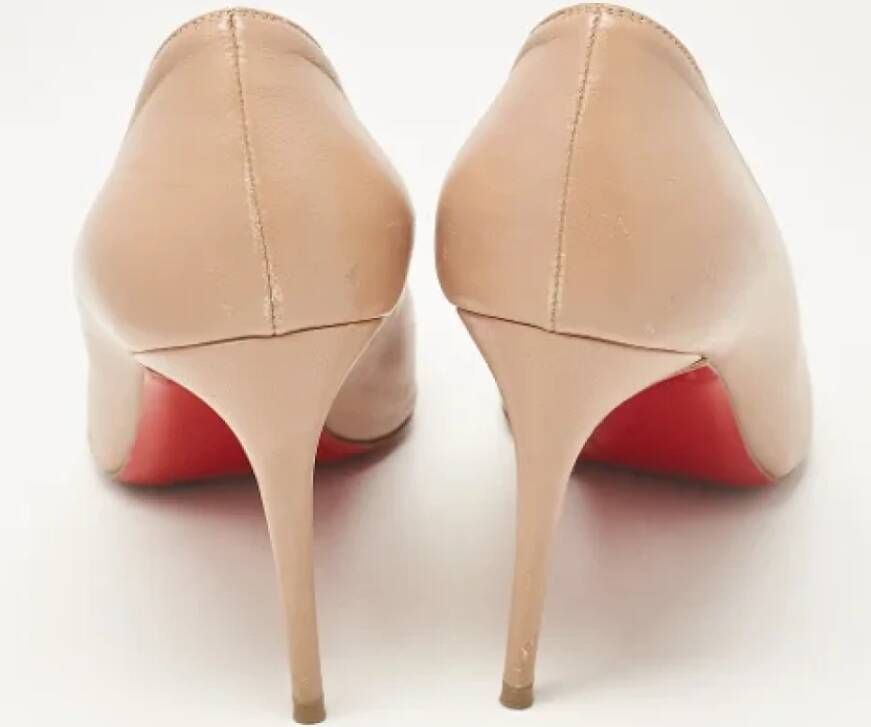 Christian Louboutin Pre-owned Leather heels Pink Dames