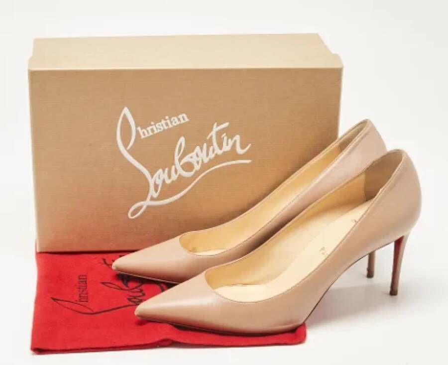 Christian Louboutin Pre-owned Leather heels Pink Dames