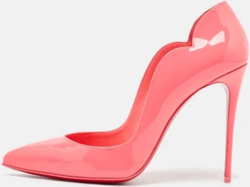 Christian Louboutin Pre-owned Leather heels Pink Dames