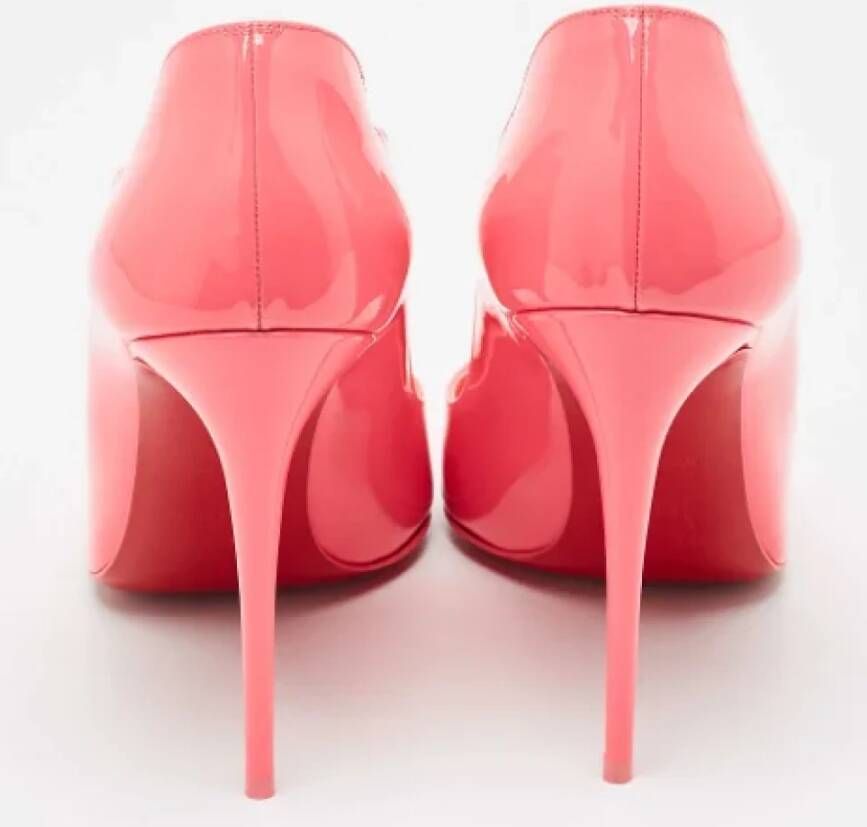 Christian Louboutin Pre-owned Leather heels Pink Dames