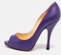 Christian Louboutin Pre-owned Leather heels Purple Dames - Thumbnail 2