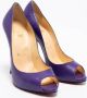 Christian Louboutin Pre-owned Leather heels Purple Dames - Thumbnail 4