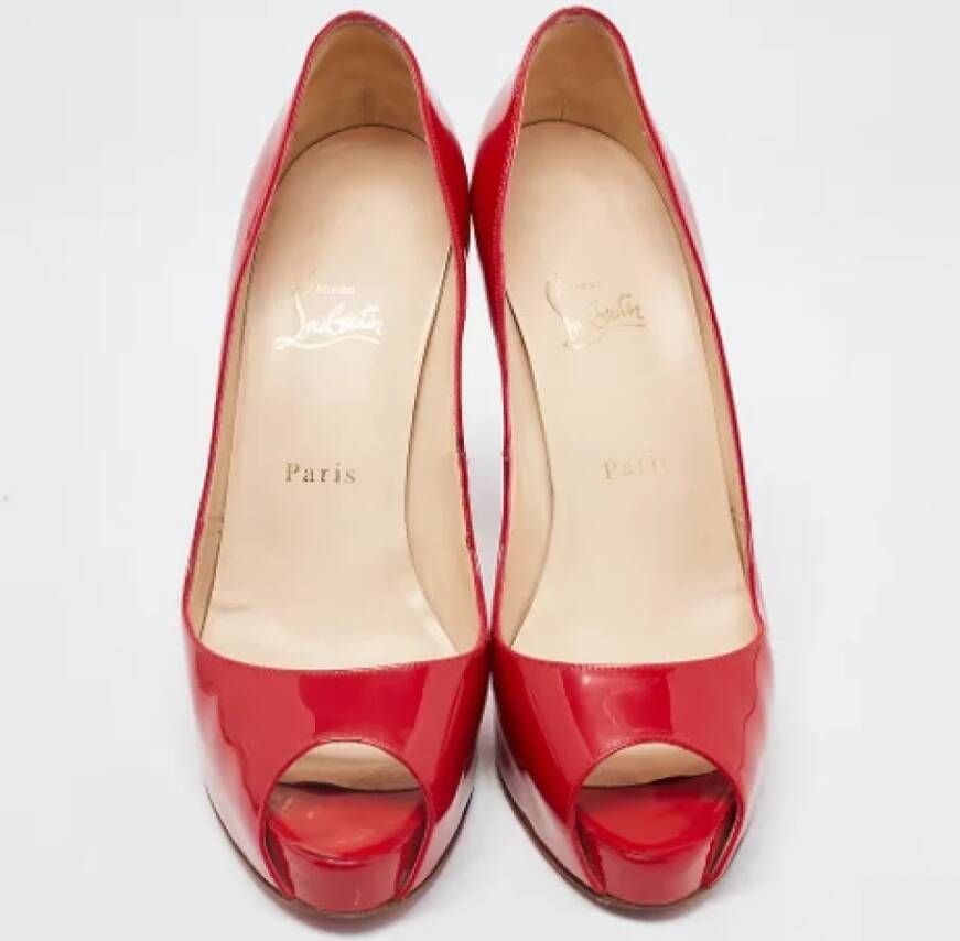 Christian Louboutin Pre-owned Leather heels Red Dames