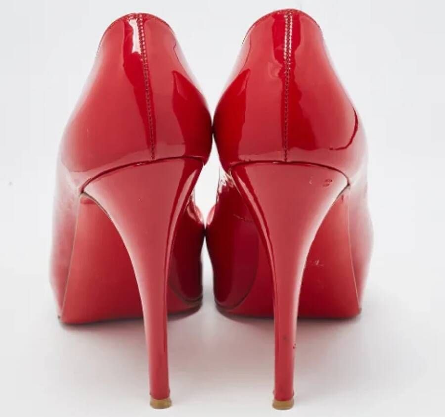 Christian Louboutin Pre-owned Leather heels Red Dames