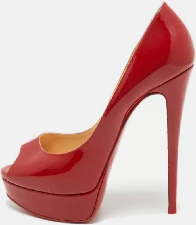 Christian Louboutin Pre-owned Leather heels Red Dames