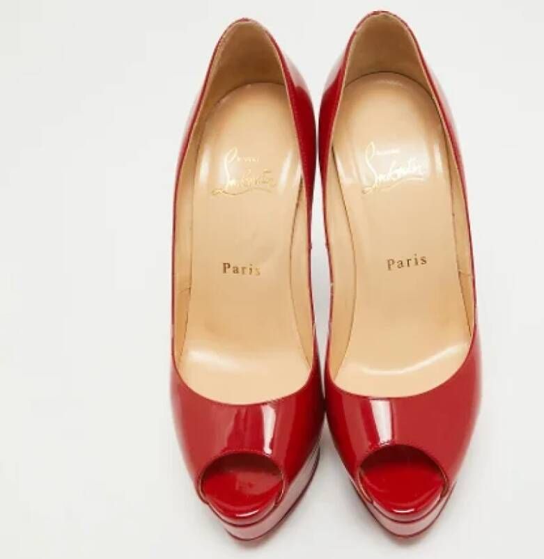 Christian Louboutin Pre-owned Leather heels Red Dames