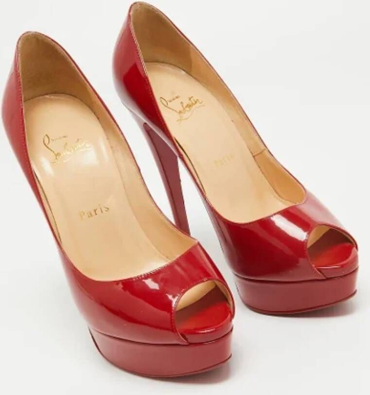 Christian Louboutin Pre-owned Leather heels Red Dames