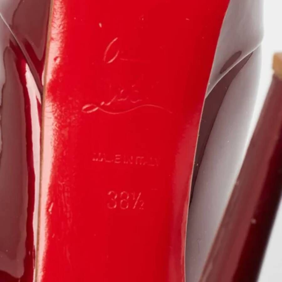 Christian Louboutin Pre-owned Leather heels Red Dames