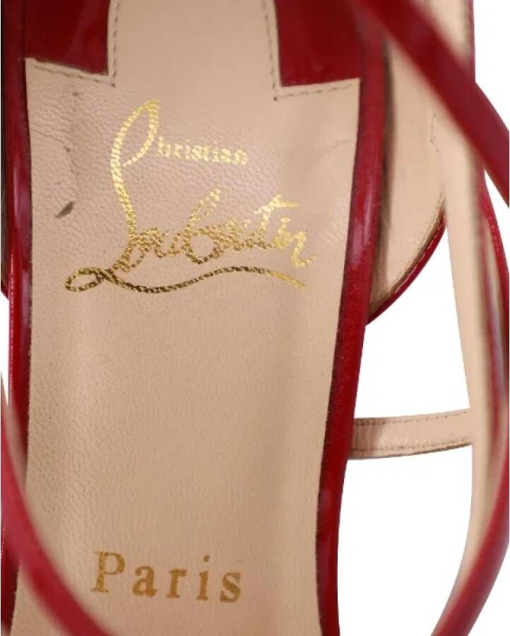 Christian Louboutin Pre-owned Leather heels Red Dames