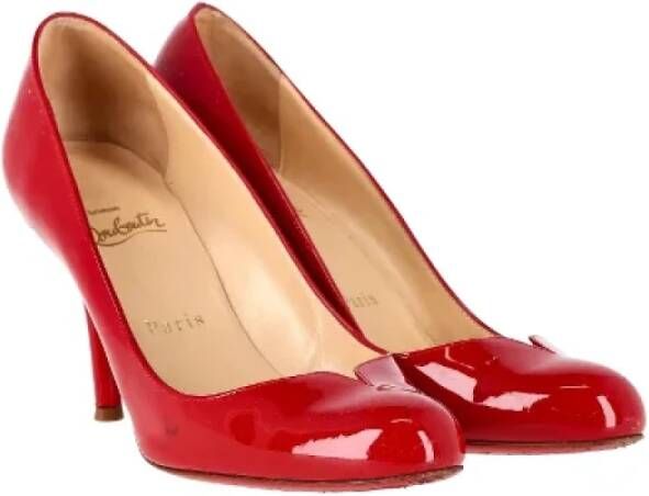 Christian Louboutin Pre-owned Leather heels Red Dames