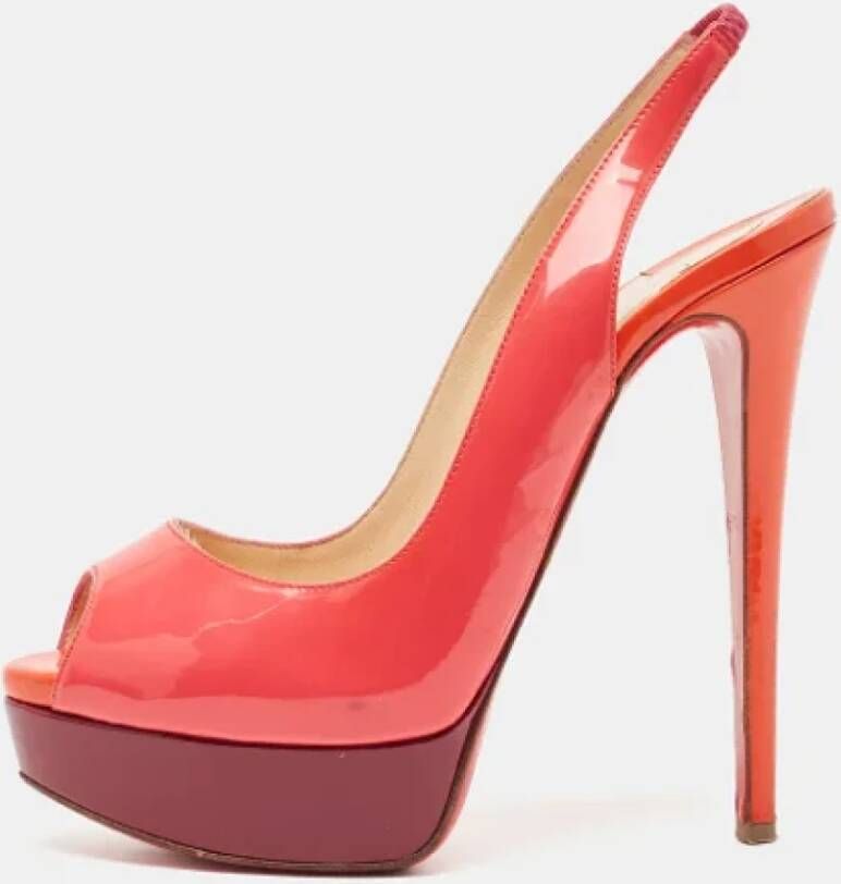 Christian Louboutin Pre-owned Leather heels Red Dames