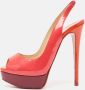 Christian Louboutin Pre-owned Leather heels Red Dames - Thumbnail 2