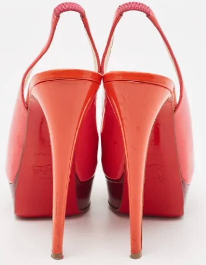 Christian Louboutin Pre-owned Leather heels Red Dames