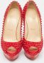 Christian Louboutin Pre-owned Leather heels Red Dames - Thumbnail 3