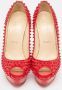 Christian Louboutin Pre-owned Leather heels Red Dames - Thumbnail 2