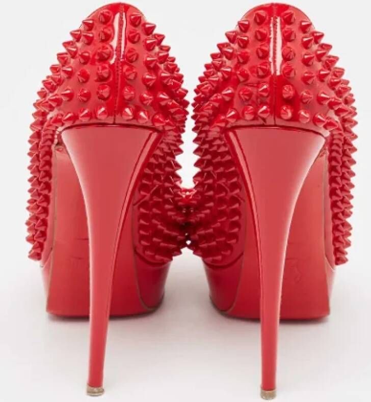 Christian Louboutin Pre-owned Leather heels Red Dames