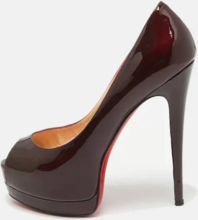 Christian Louboutin Pre-owned Leather heels Red Dames