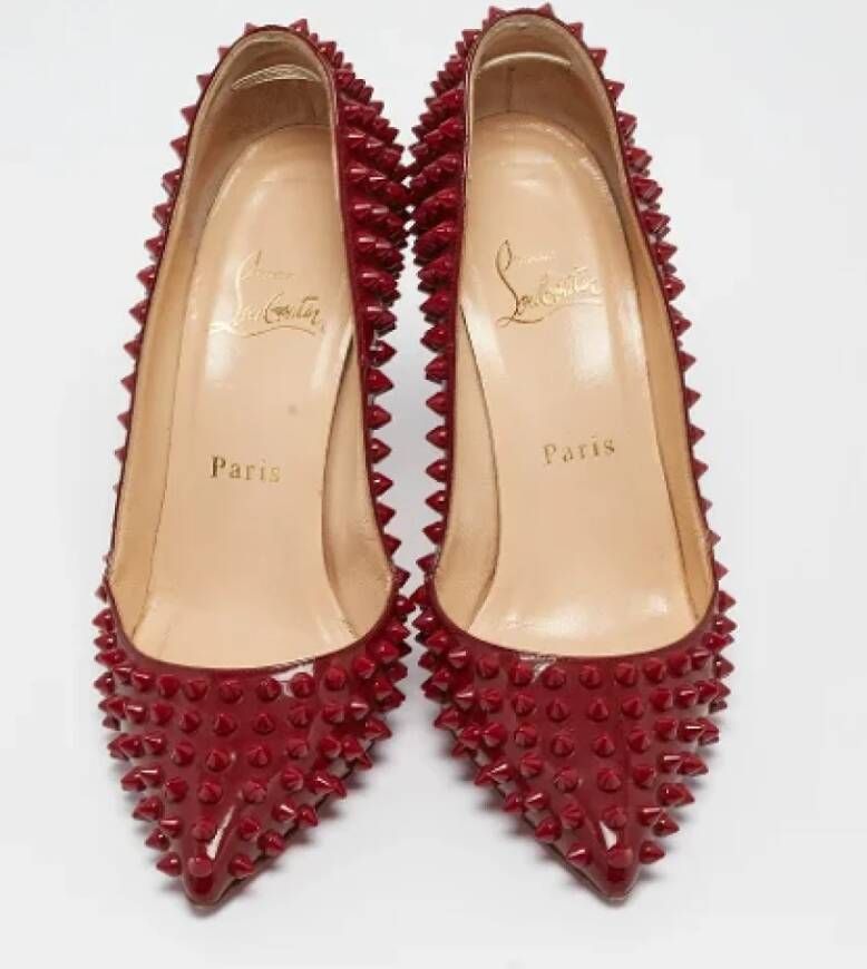 Christian Louboutin Pre-owned Leather heels Red Dames