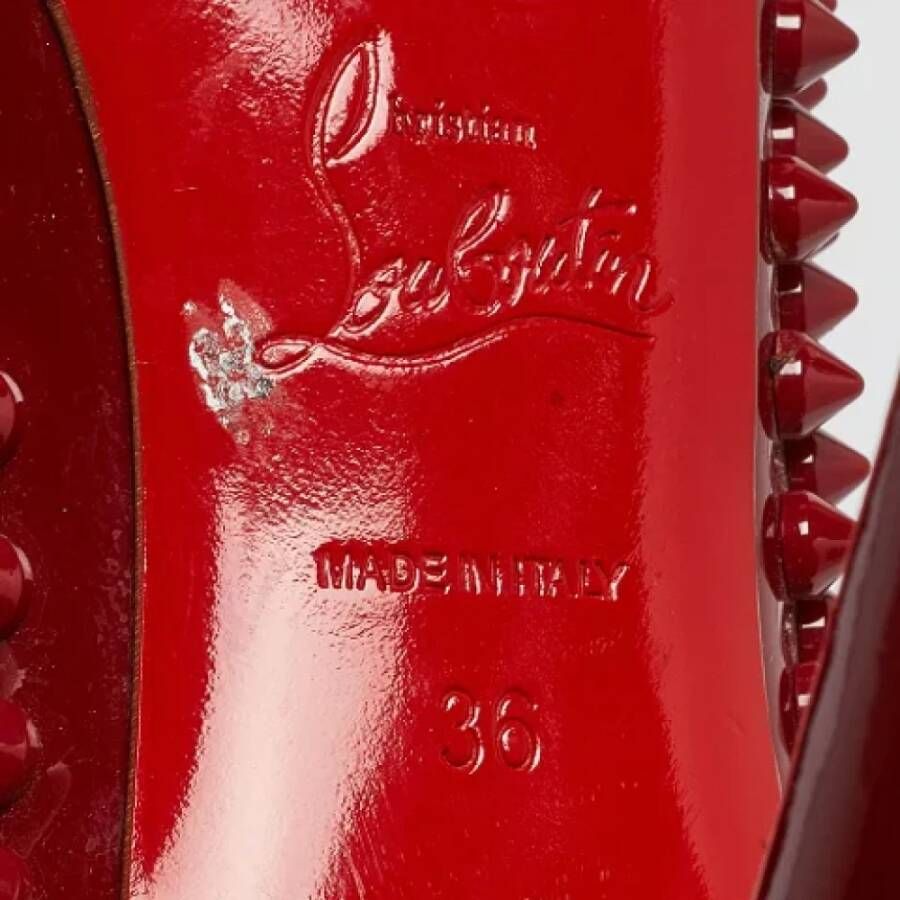 Christian Louboutin Pre-owned Leather heels Red Dames