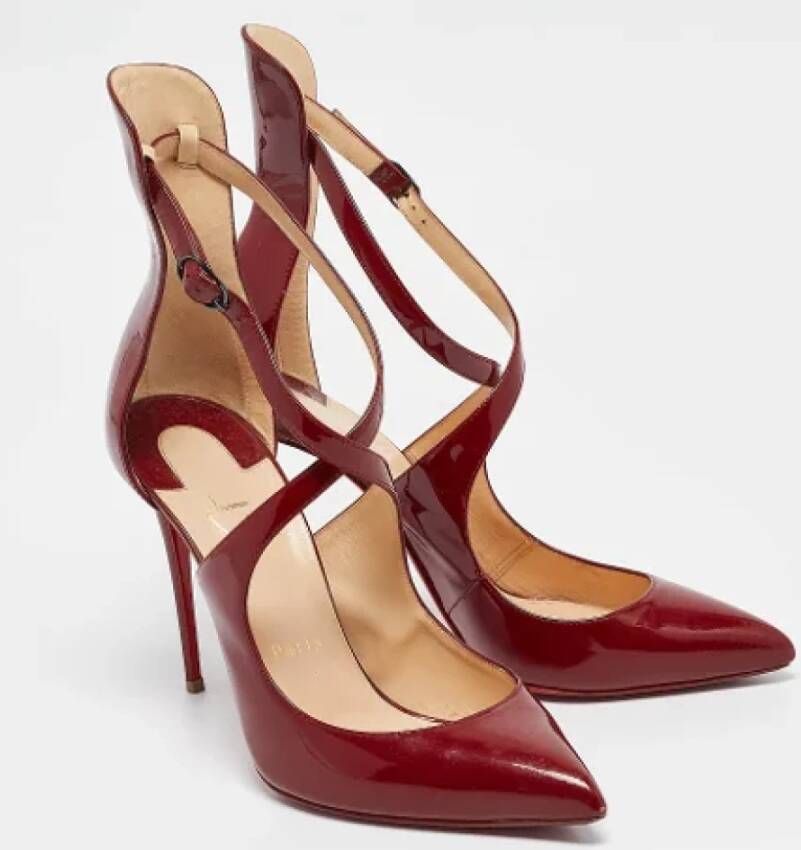 Christian Louboutin Pre-owned Leather heels Red Dames