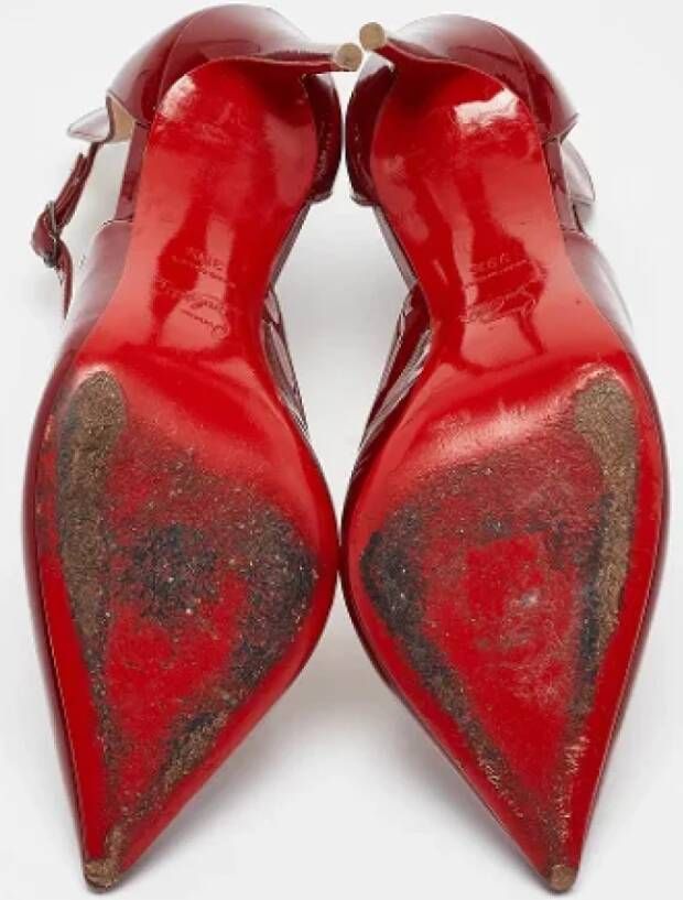 Christian Louboutin Pre-owned Leather heels Red Dames