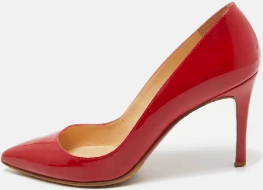 Christian Louboutin Pre-owned Leather heels Red Dames