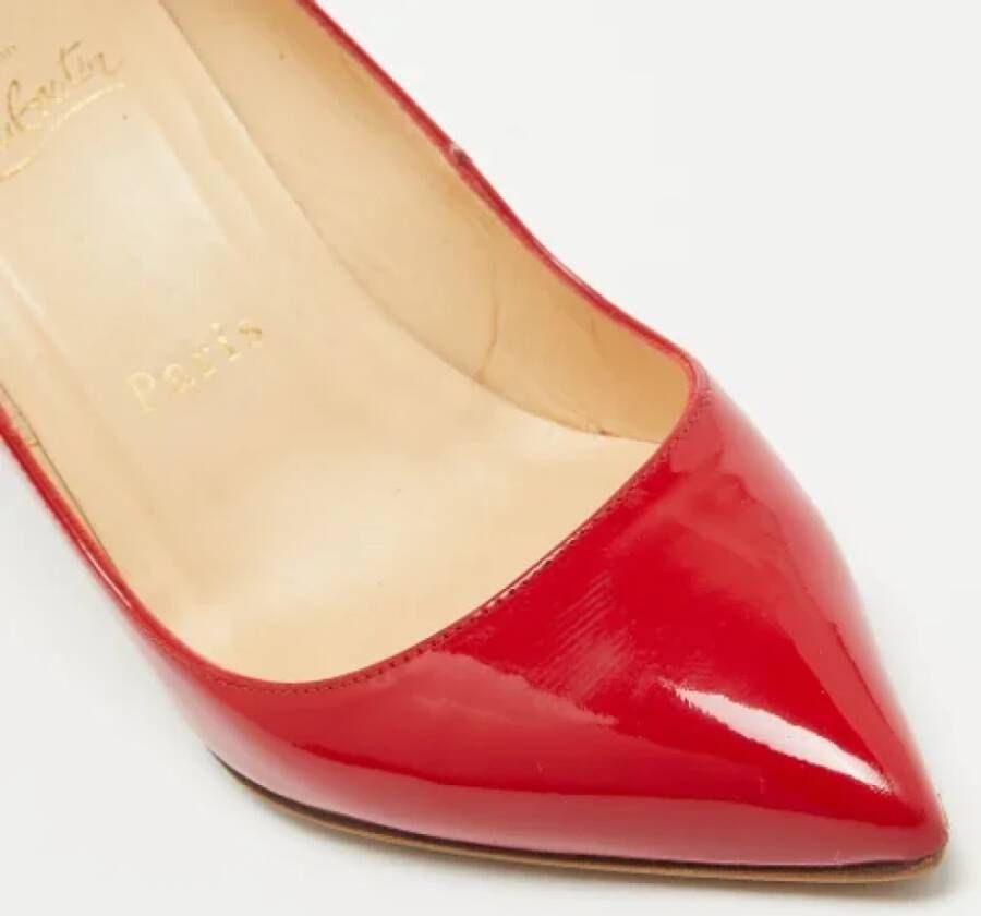 Christian Louboutin Pre-owned Leather heels Red Dames