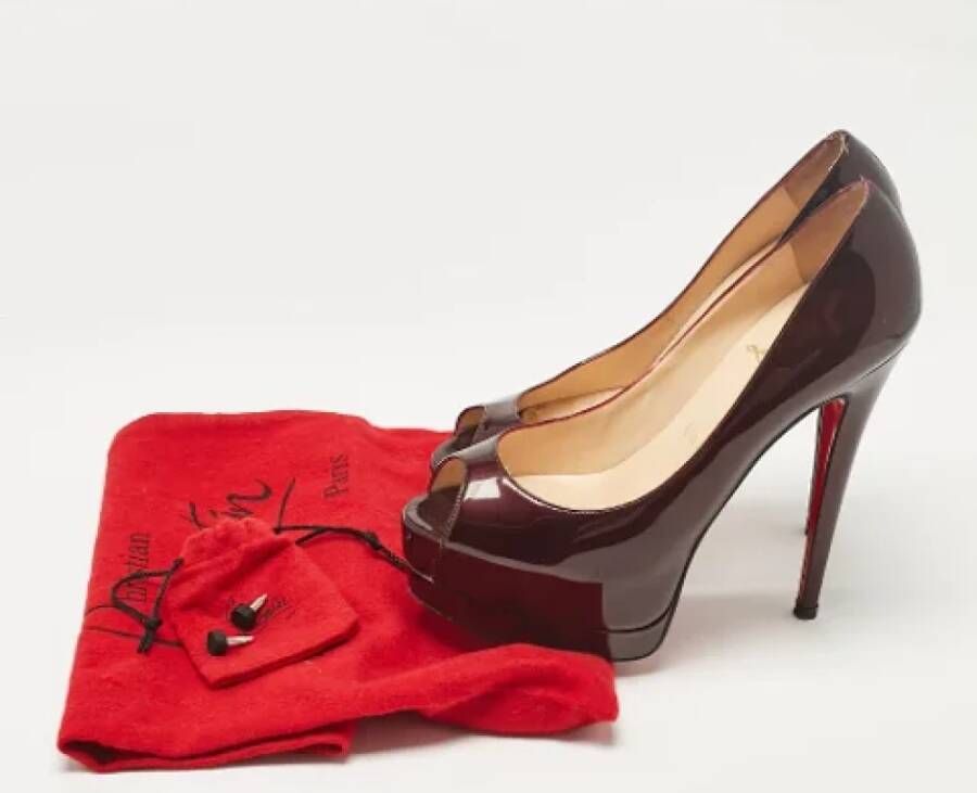 Christian Louboutin Pre-owned Leather heels Red Dames