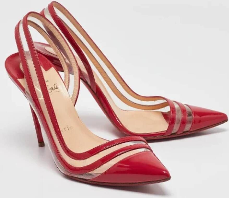 Christian Louboutin Pre-owned Leather heels Red Dames