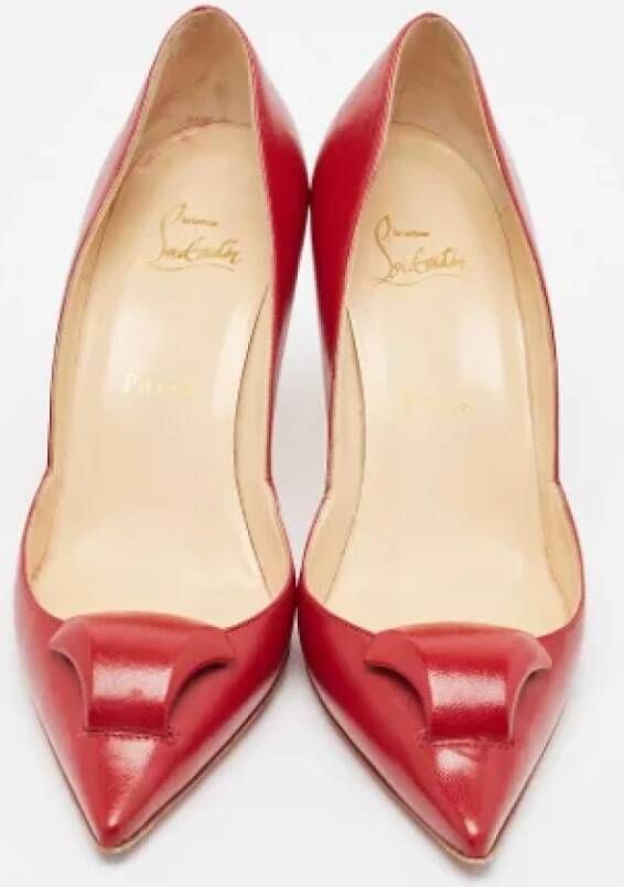 Christian Louboutin Pre-owned Leather heels Red Dames