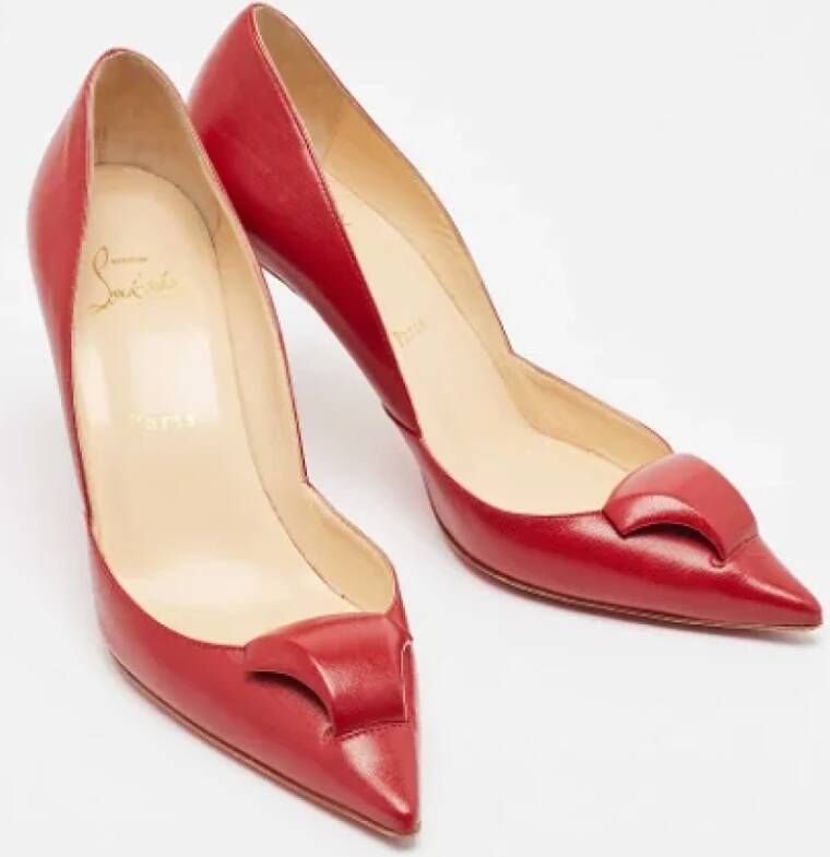 Christian Louboutin Pre-owned Leather heels Red Dames