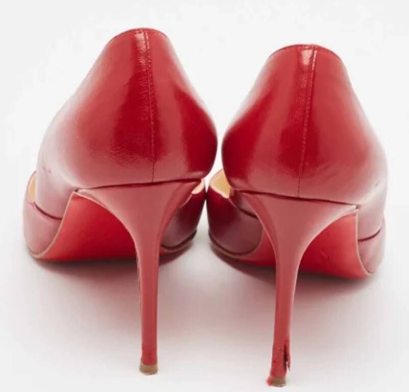 Christian Louboutin Pre-owned Leather heels Red Dames