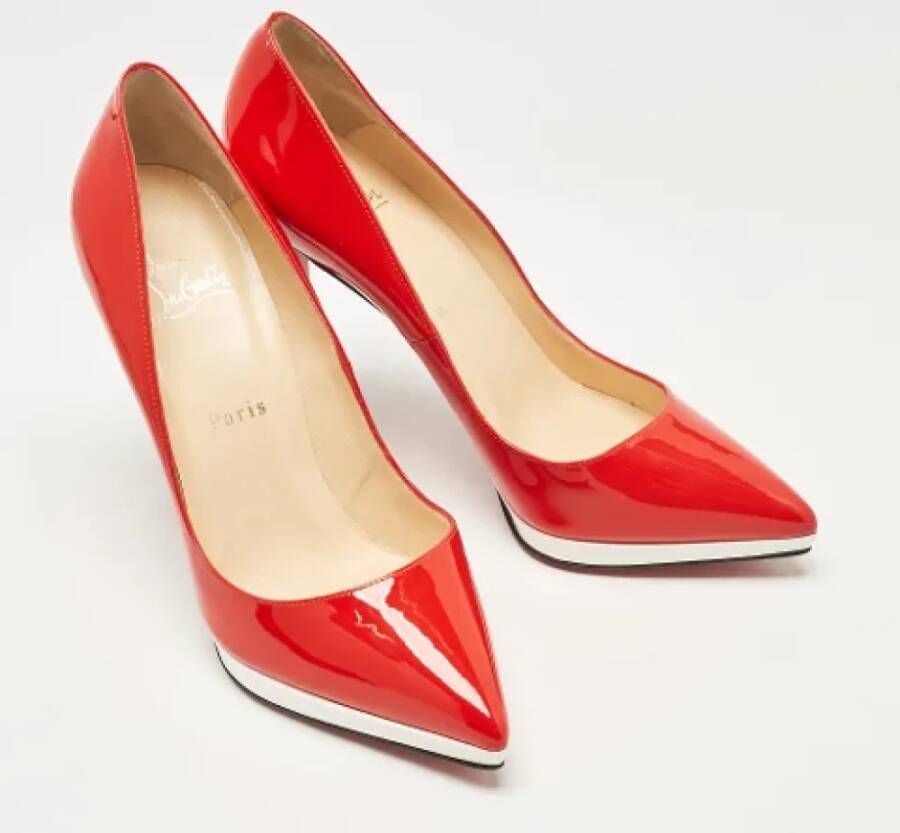 Christian Louboutin Pre-owned Leather heels Red Dames