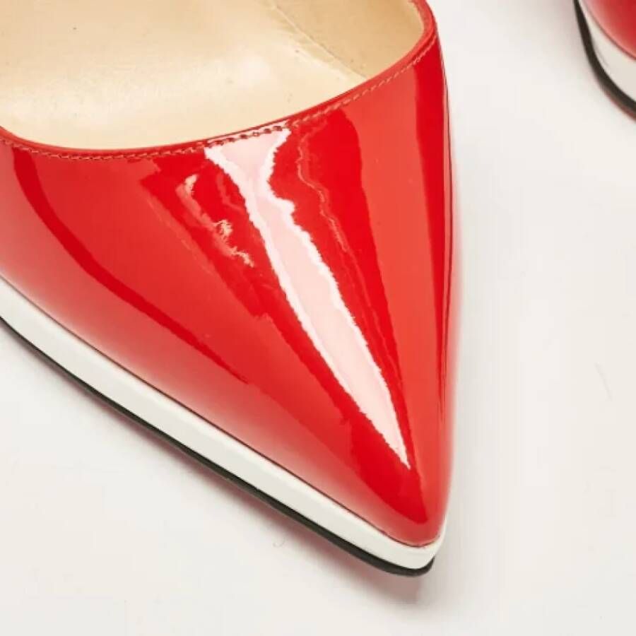 Christian Louboutin Pre-owned Leather heels Red Dames