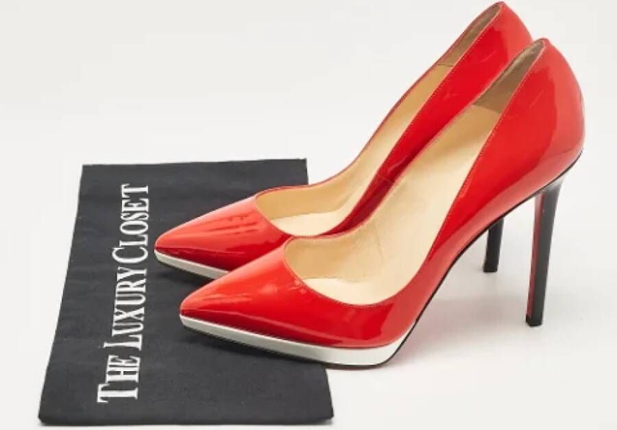 Christian Louboutin Pre-owned Leather heels Red Dames