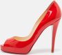 Christian Louboutin Pre-owned Leather heels Red Dames - Thumbnail 2