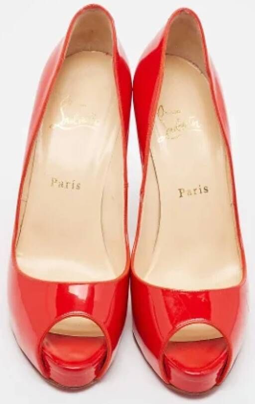 Christian Louboutin Pre-owned Leather heels Red Dames