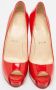 Christian Louboutin Pre-owned Leather heels Red Dames - Thumbnail 3