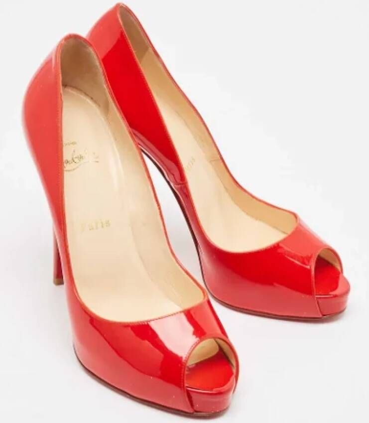 Christian Louboutin Pre-owned Leather heels Red Dames