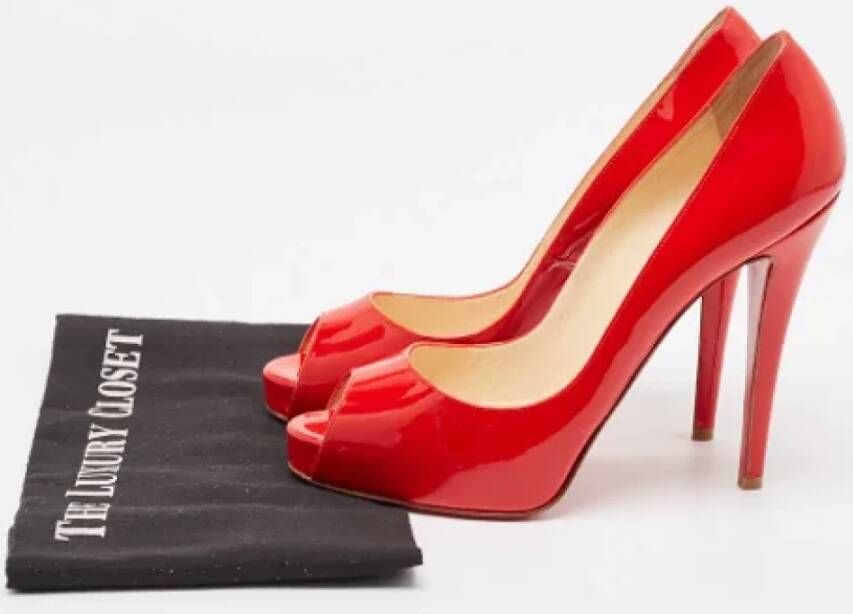 Christian Louboutin Pre-owned Leather heels Red Dames