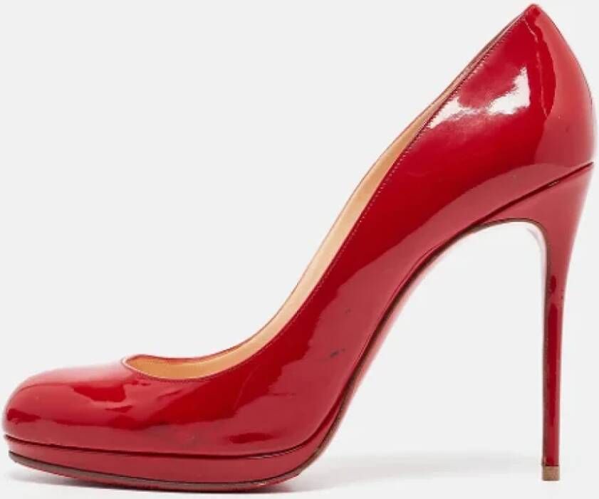 Christian Louboutin Pre-owned Leather heels Red Dames