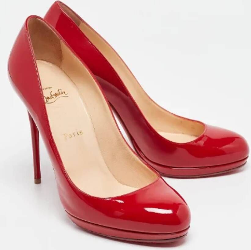 Christian Louboutin Pre-owned Leather heels Red Dames