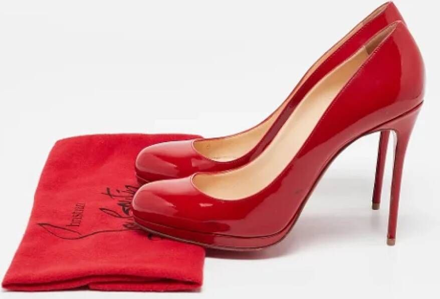 Christian Louboutin Pre-owned Leather heels Red Dames