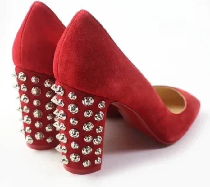 Christian Louboutin Pre-owned Leather heels Red Dames