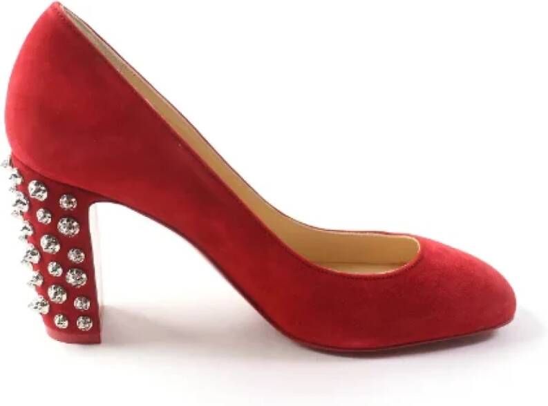 Christian Louboutin Pre-owned Leather heels Red Dames