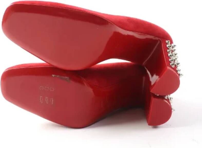 Christian Louboutin Pre-owned Leather heels Red Dames